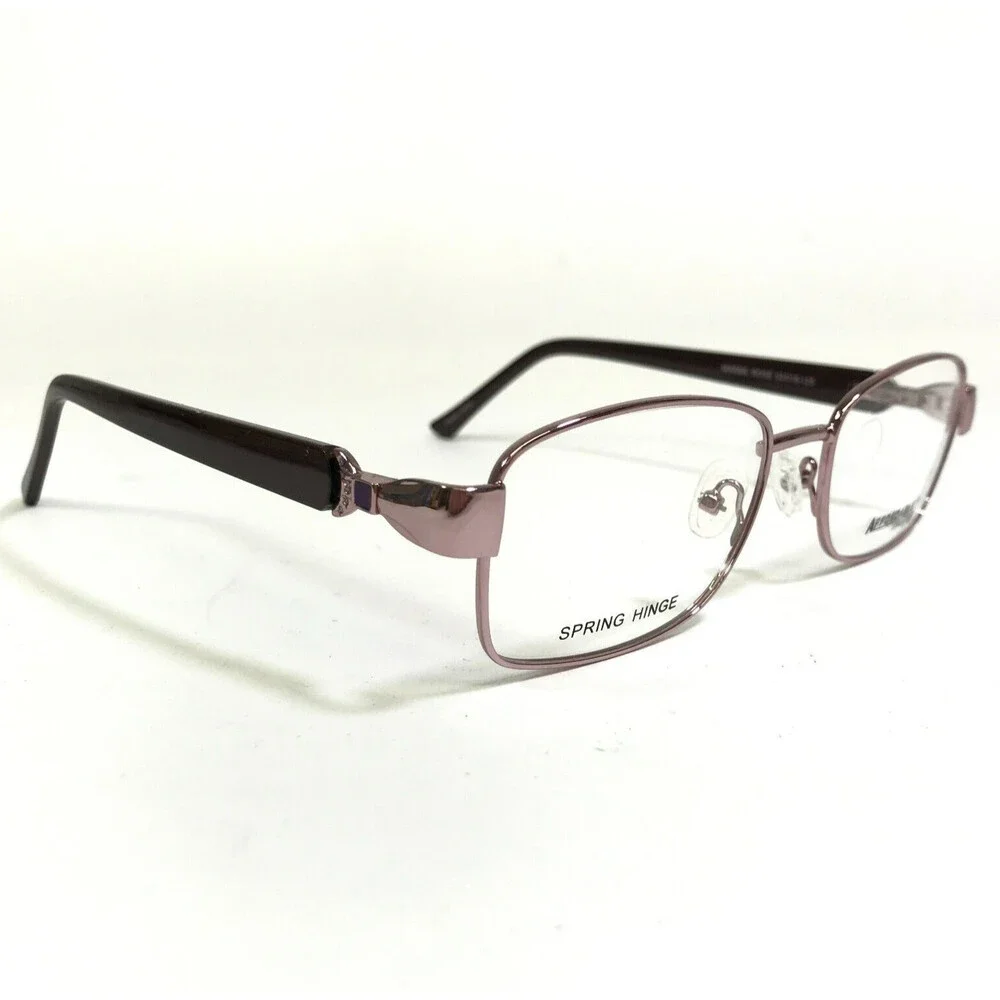 Affordable Designs Eyeglasses Frames MARGE ROSE Brown Pink Cat Eye 53-18-135